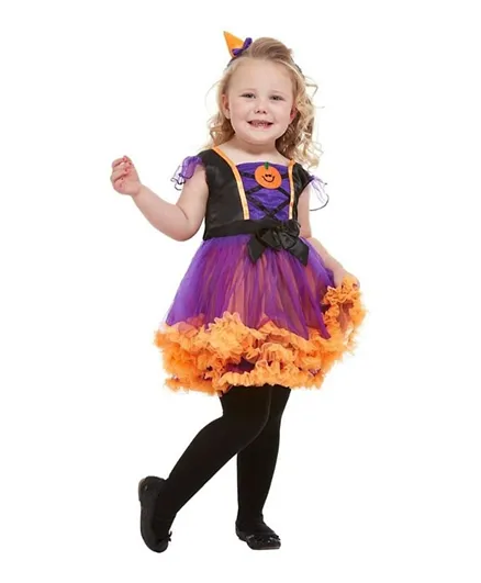 Smiffys Toddler Pumpkin Witch G Costume  T2 - Multicolor