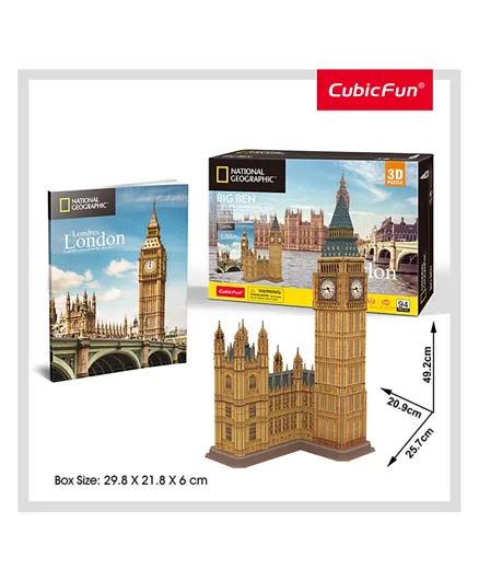 CubicFun 3D Big Ben London Puzzle - 94 Pieces