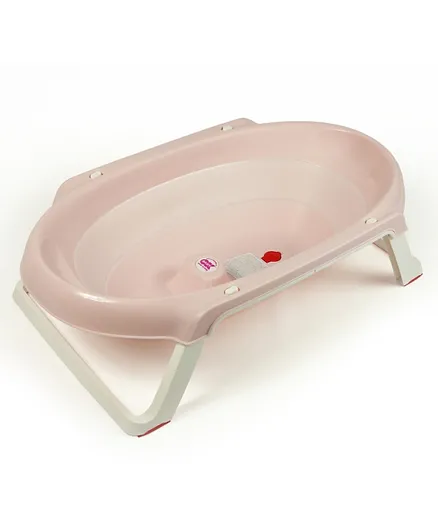 Ok Baby Onda Slim Folding Bathtub - Light Pink