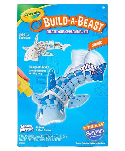 Crayola Biuld-A-Beast Shark - Blue