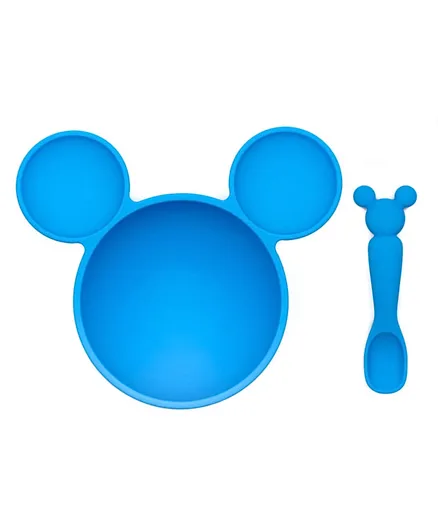 Bumkins Mickey Mouse Blue First Feeding Set - Blue