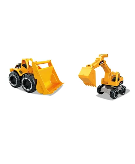 TTC Powerful Bulldozer & Excavator Toy Set