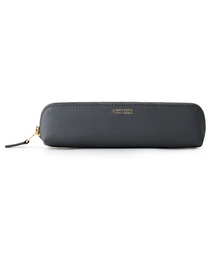 Printworks Small Leather Pencil Case - Grey
