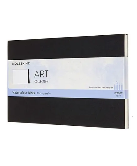 MOLESKINE Art Collection Water Block Album with Paper for Watercolours - Black