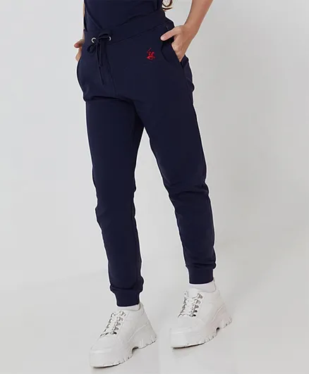 Beverly Hills Polo Club Logo Graphic Joggers - Navy Blue
