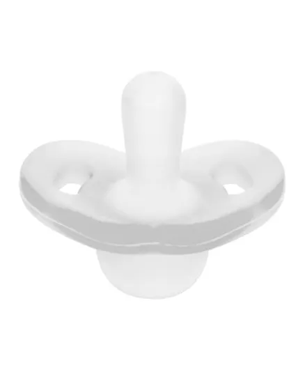 Wee Baby Full Silicone Soother - White