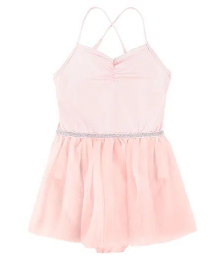 SMYK Dress Pattern Solid Onesie - Light Pink
