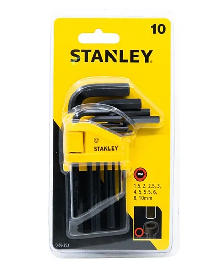 Stanley 10 Piece Hex Key Set