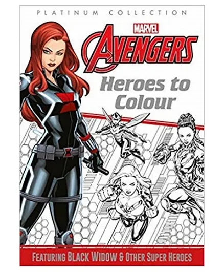 Platinum Marvel Black Widow Colouring Book - 128 Pages