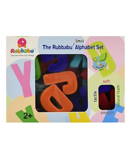 Rubbabu Soft Toy Upper Case Alphabet Set Small - Multicolour