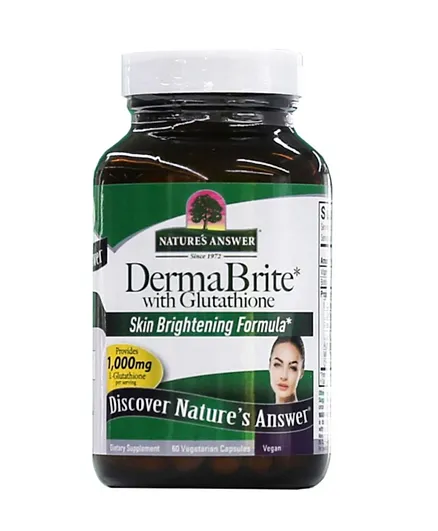 Nature's Answer DermaBrite with Glutathione Vegetarian - 60 Capsules