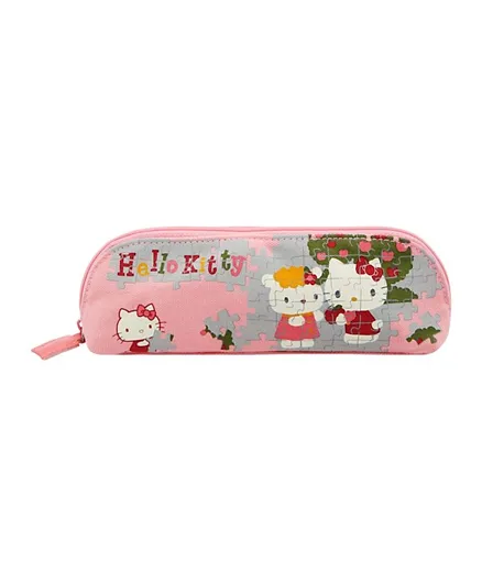 Hello Kitty Jigsaw Puzzle Pencil Case - Pink
