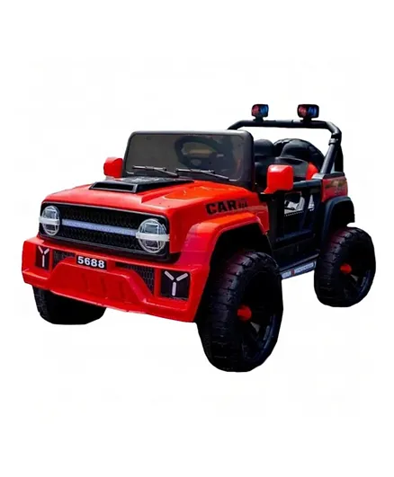 مايتز - سيارة ركوب جيب كهربائي واسع - أحمر (12 فولت)