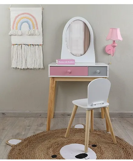 PAN Home Wingzy Kids Dressing Table With Chair