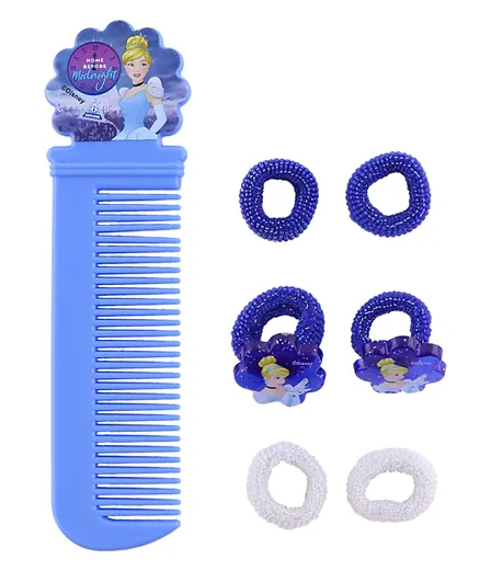 Disney Princess Comb+Ear ring+Hair Elastic Set - Blue
