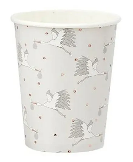 Hootyballoo Hello Little One Paper Cups 8 Pieces - 236.5mL