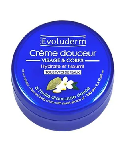 Evoluderm Almond Face & Body Cream - 250mL