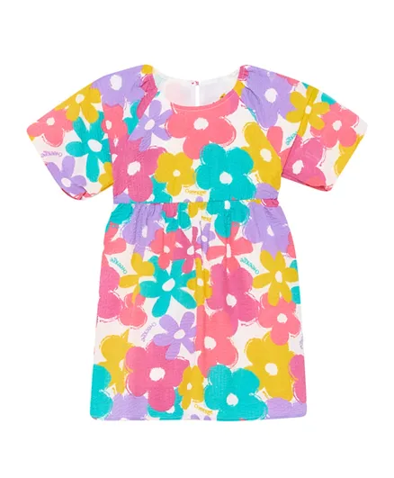 Cheekee Munkee All Over Floral Print Dress - Multicolor