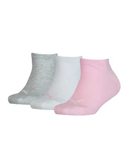PUMA Pack of 3 Kids' Invisible Socks - Multicolor