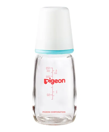 Pigeon Slim Neck Glass Bottle White Cap - 120mL