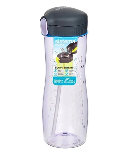 Sistema Tritan Quick Flip Water Bottle Purple - 800mL