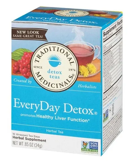 Traditional Meds Everyday Detox - 16 Tea Bags