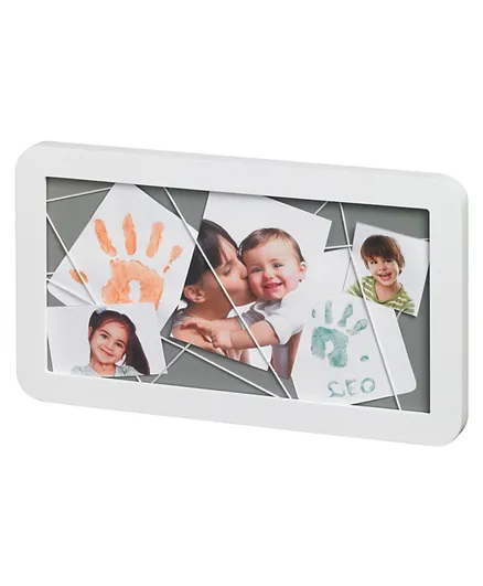Baby Art Memory Board Frame - White & Grey