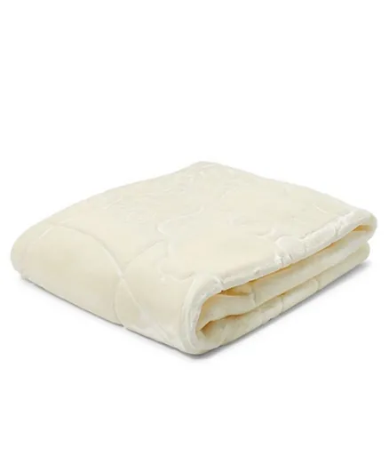 Little Angel Baby Blanket Ultra Silky Soft Premium Quality Reversible Blanket - Cream