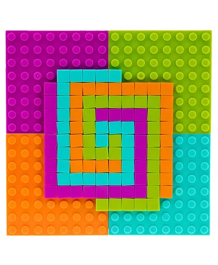 مجموعة  مكعبات بناء كبيرة  بيج بريكس متعددة الألوان من ستريكتلي بريكس - - 110 قطعة