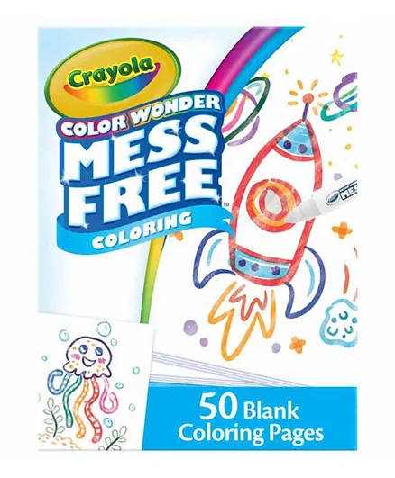 Crayola Color Wonder Mess Free Blank Coloring Pages - 50 Pieces