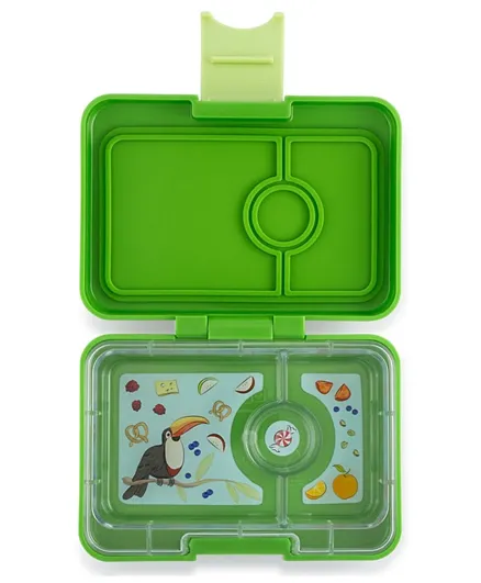 Yumbox Cilantro Mini Snack 3 Compartment Lunchbox  - Green