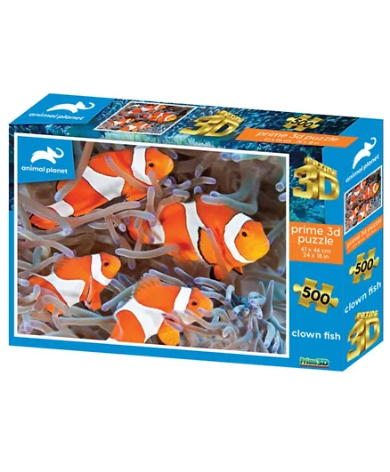 Prime 3D Animal Planet Clown Fishes  Puzzle - 500 Pieces