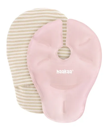 Haakaa Hot & Cold Reusable Breast Compression Pads - Blush