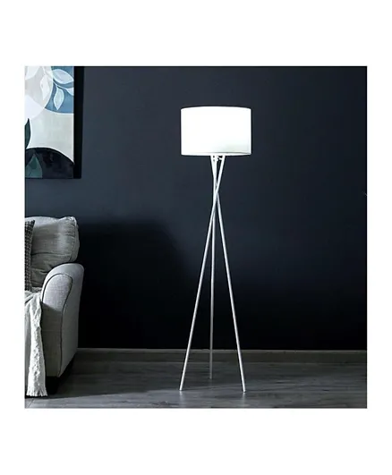 PAN Home Gavin E27 Floor Lamp - White
