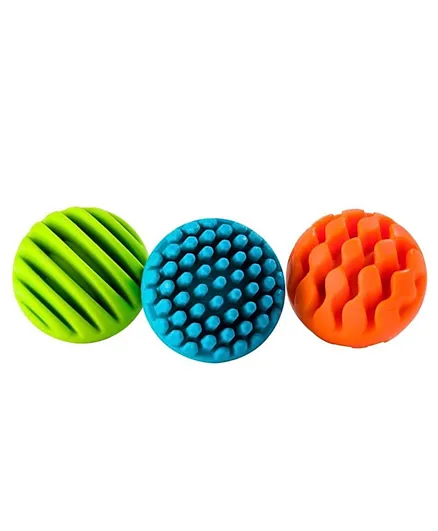 Fat Brain Toys Sensory Rollers Pack of 3 - Multicolour