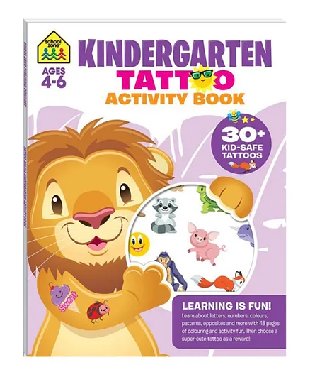 Kindergarten Tattoo Activity Book - English