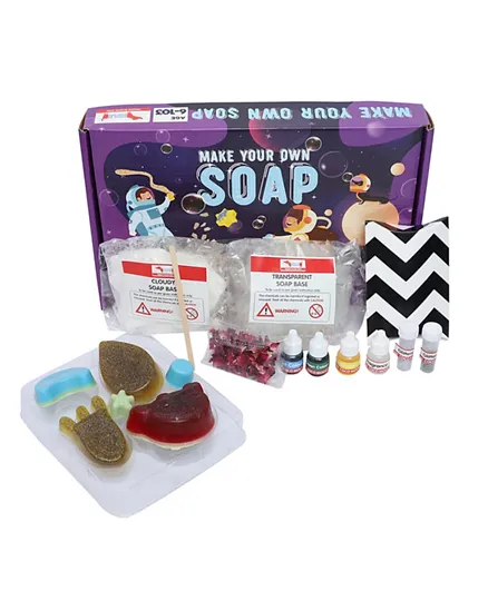 CocoMoco Kids Solar System Space Theme Soap Making Kit - Multicolor
