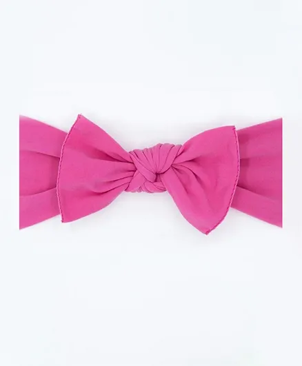 ليتل بو بيب - ربطة شعر بيبا  بفيونكة  - وردي