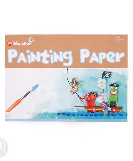 Micador Junior Kids Painting A3 Paper Pad - 25 Pages