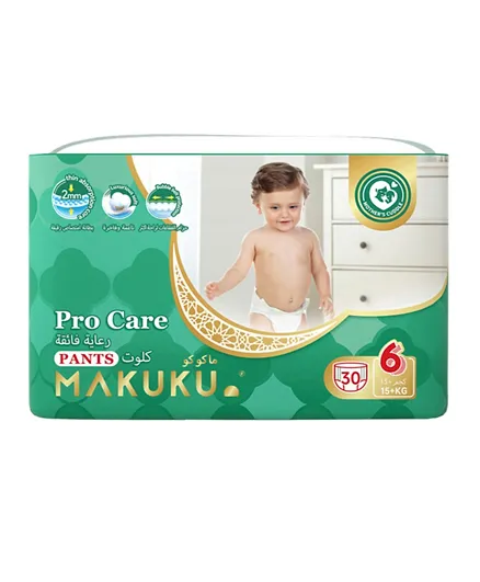 MAKUKU Premium Procare Pant Diapers Size 6 - 30 Pieces