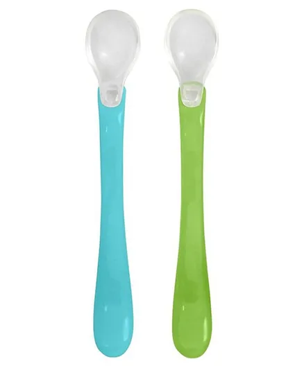 Green Sprouts Feeding Spoons Pack of 2 -  Aqua Set