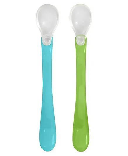 Green Sprouts Feeding Spoons Pack of 2 -  Aqua Set