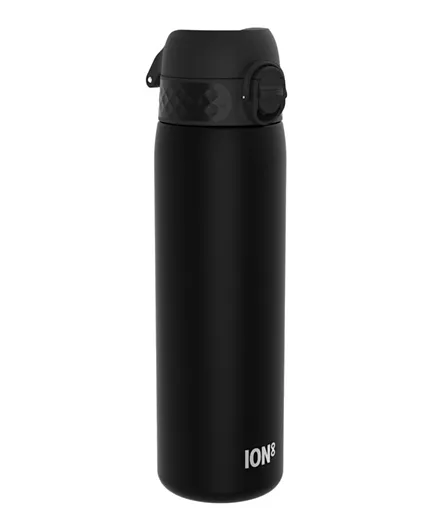 Ion8 Leak Proof Slim Water Bottle Bpa Free Black - 500mL