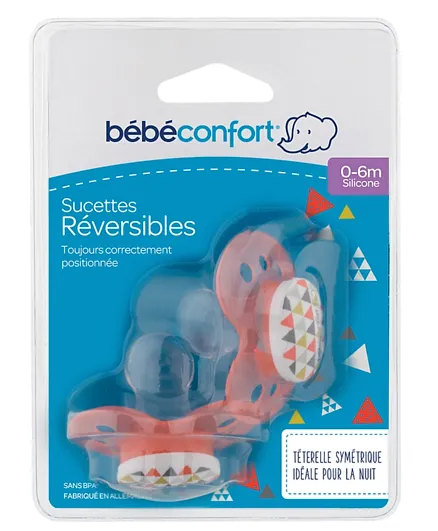 Bebeconfort Natural Reversible Silicone Pacifier - Pink