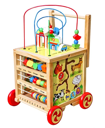 Little Angel Kids Toys Educational Toy Multipurpose Activity Centre Baby Walker - Multicolour