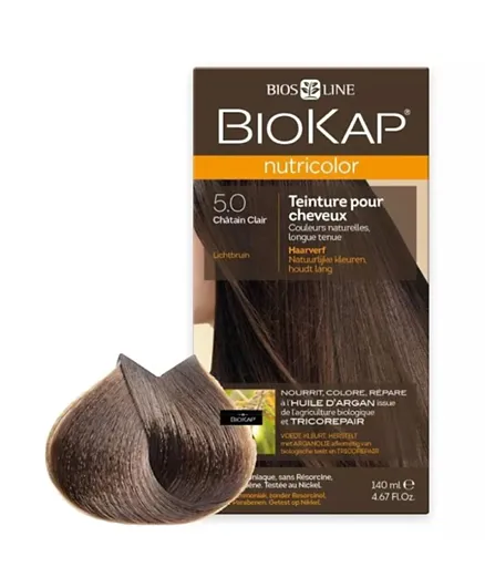 بيوكاب - صبغة شعر  نيوتريكلور ديليكاتو 5.0 بني فاتح طبيعي - 140 مل