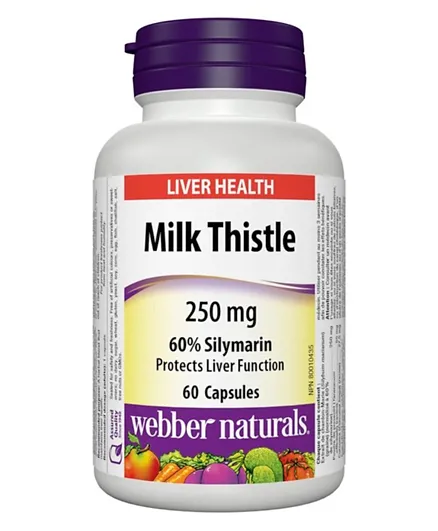 Webber Naturals  Milk Thistle - 60 Capsules