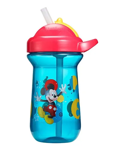 The First Year Mickey Flip Top Straw Cup - Blue