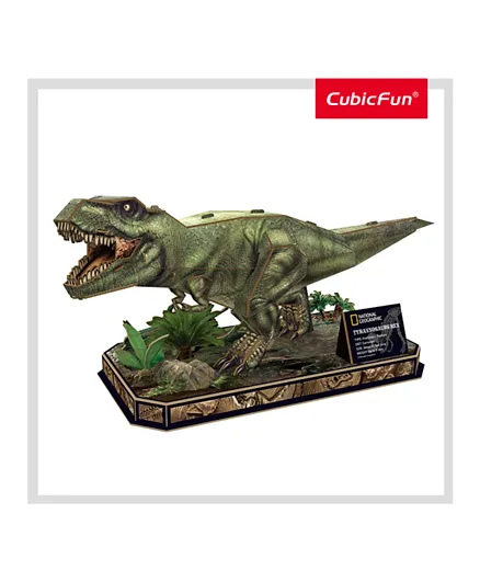 CubicFun National Geographic Tyrannosaurus-Rex Dinosaur 3D Puzzle - 52 Pieces