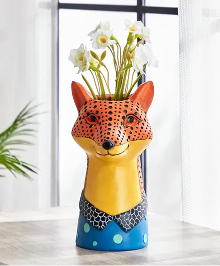 HomeBox Fox Resin Vase